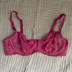 Victoria's Secret Hot Pink Unlined Demi Bra